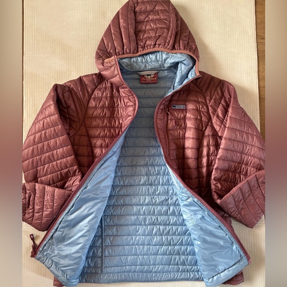 🐕 The Black Dog Lightweight Hooded Puffer Jacket Pink Blue Small - Picture 9 of 10